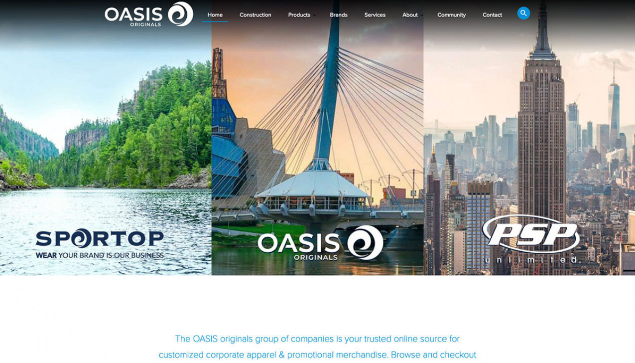 "Oasis Originals" Project Main Screenshot